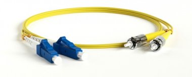 Фотография товара 'Lanmaster Патч-корд оптический TWT, PVC, дуплексный, ST/UPC-LC/UPC, SM OS2 TWT-2ST-2LC/SU-1.0'