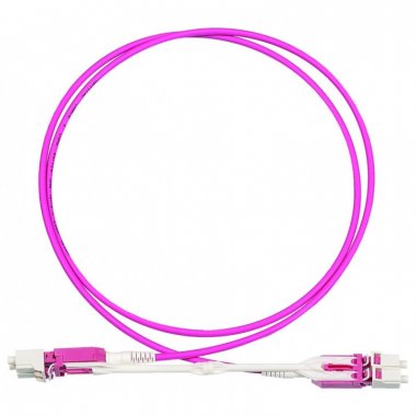 Фотография товара 'Lanmaster Патч-корд оптический дуплексный, LC-LC, для панелей высокой плотности, OM4, LSZH LAN-2LC-2LC/OM4H-2.0'