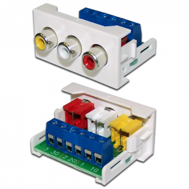 Фотография товара 'Lanmaster LAN-WA-LP-3RCA-WH'