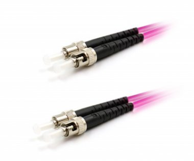 Фотография товара 'Lanmaster Патч-корд оптический LANMASTER, дуплексный, ST/PC-ST/PC, OM4, LSZH, 1.0 м, LAN-2ST-2ST/OM4-1.0'