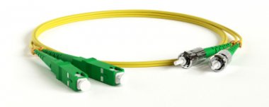 Фотография товара 'Lanmaster Патч-корд оптический TWT, PVC, дуплексный, ST/APC-SC/APC, SM OS2, 10 м, TWT-2ST-2SC/SA-10'