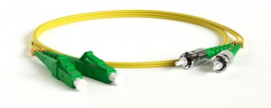 Фотография товара 'Lanmaster Патч-корд оптический TWT, PVC, дуплексный, ST/APC-LC/APC, SM OS2, 10 м, TWT-2ST-2LC/SA-10'