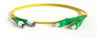 Фотография товара 'Lanmaster Патч-корд оптический TWT, PVC, дуплексный, SC/APC-FC/APC, SM OS2, 20 м, TWT-2SC-2FC/SA-20'