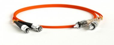 Фотография товара 'Lanmaster Патч-корд оптический TWT, PVC, дуплексный, FC/PC-ST/PC, MM 50/125, 5.0 м, TWT-2FC-2ST/OM2-5.0'