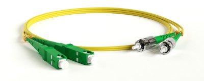 Фотография товара 'Lanmaster Патч-корд оптический TWT, PVC, дуплексный, ST/APC-SC/APC, SM OS2, 10 м, TWT-2ST-2SC/SA-10'