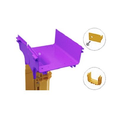 Фотография товара 'Lanmaster Крышка вертикального отвода с лотка 240 мм на лоток 120 мм LAN-OT240-VT120C'