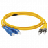 Фотография товара 'Lanmaster Патч-корд оптический LSZH, дуплексный, ST/APC-SC/UPC, SM OS2, 5.0 м, LAN-2ST-2SC/SAU-5.0'